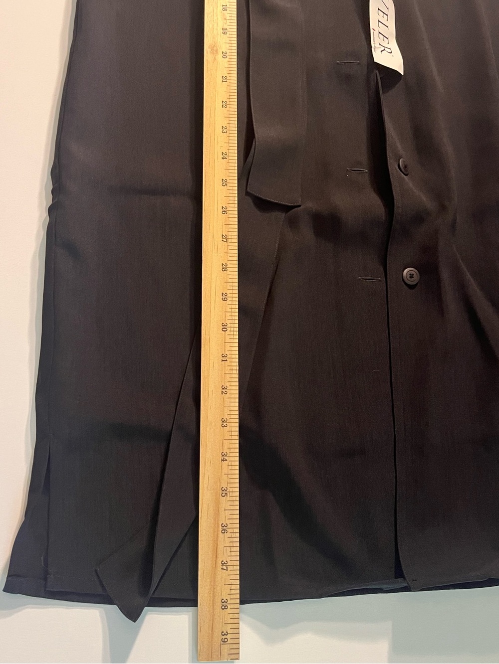 NWT Vintage L.L. Bean | Traveler Shirt Dress Button Front Tie Utility Black - Picture 5 of 9